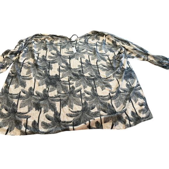 NWT!! "SONOMA" Beachy Swimsuit Cover Up One Size MSRP-50.00 Palm Tree Poolside - Picture 4 of 8